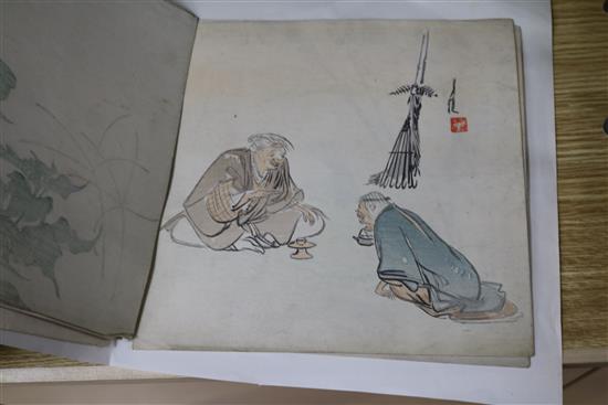 Ten Japanese Surimono prints